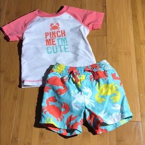Carter’s Pinch Me I’m Cute Rashguard Set 9M